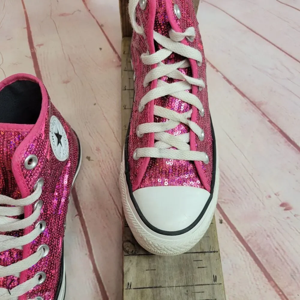 Converse sequin sneakers 4